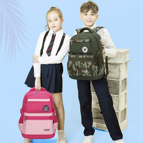 

boys middle school bag girls primary backpack 9-15 year old kids camouflage bag school backpack