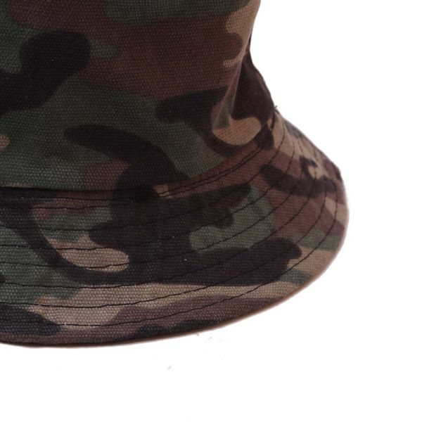 

summer foldable bucket hat camouflage outdoor hat sunscreen cotton fishing hunting cap sun prevent hats#c, Black;white