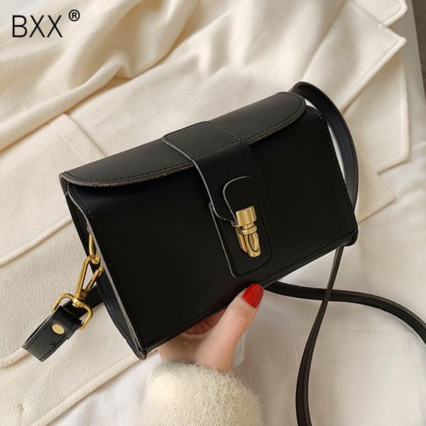 

bxx] кожа pu сплошного цвета crossbody сумка для женщин 2020 весна нового прибытия плеча сумки женщина путешествие сумка hk445