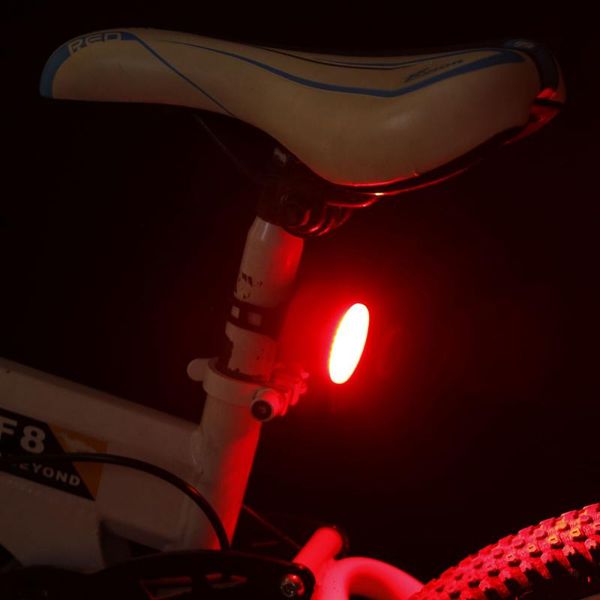 

mini led bicycle tail light usb chargeable smart sensing brake bike rear lights 5mode safety warning cycling light backpack lamp