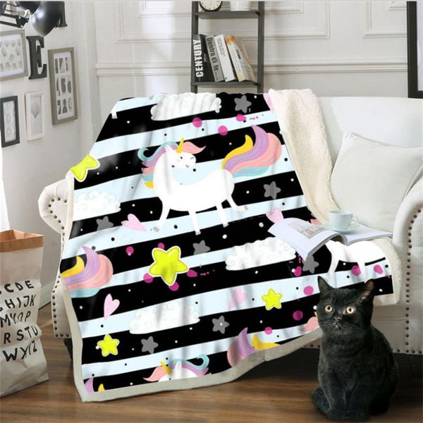 

chunky knit blanket color horse printed cotton fleece blanket sofa 150cmx200cm weighted wearable
