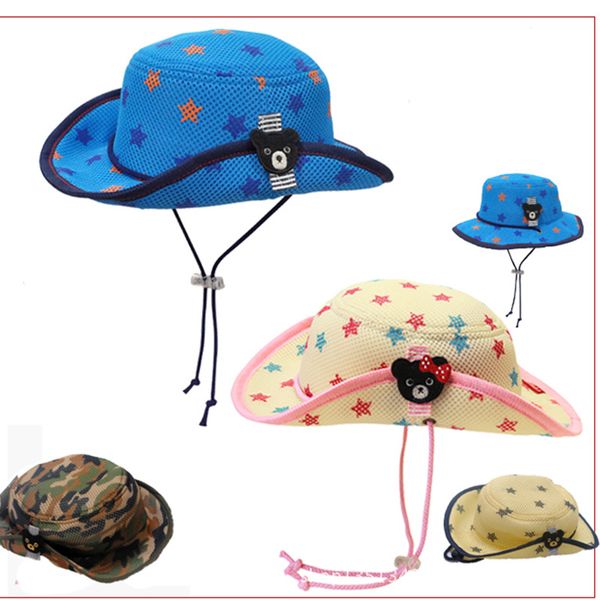 

childrens hat brand childrens breathable knight hat jazz hat, Blue;gray