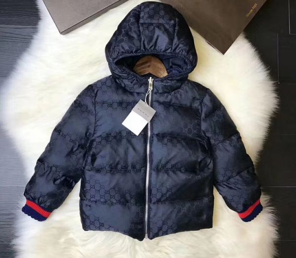 

teenager fashion winter reversible down coats big kids boy girl hooded casual outwear children retail clothes sizes 90-150, Blue;gray