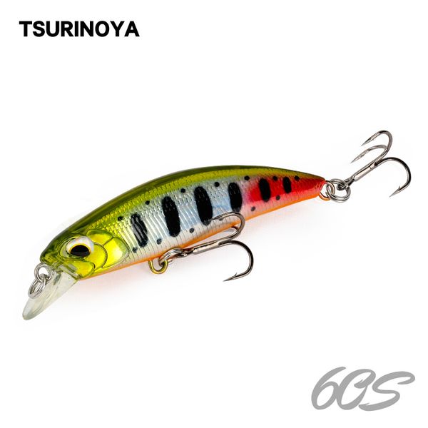 

tsurinoya dw67 60s 60mm 6.1g sinking minnow fishing lure professional hard bait crankbait bass pike baits pencil fishing wobbler