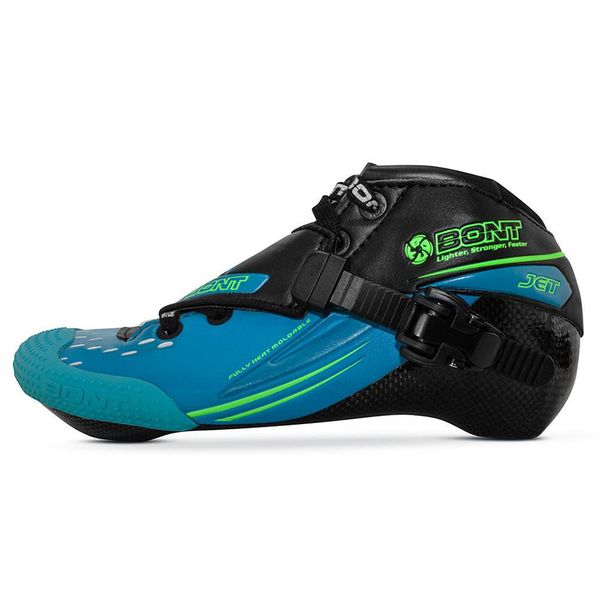 

100% original bont jet 2pt 195mm speed inline skate heatmoldable carbon fiber boot competition racing skating boot patines shoes