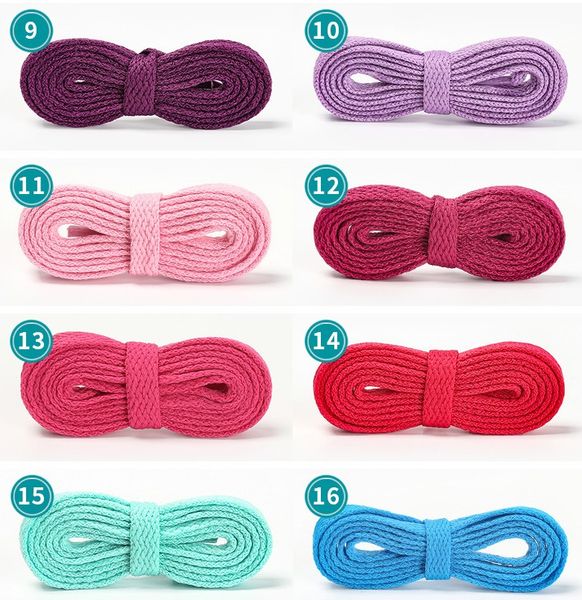 

1 pair colored shoe laces sneaker flat shoelaces hiking boots shoe strings colored shoe laces for sneakers lace, White;pink