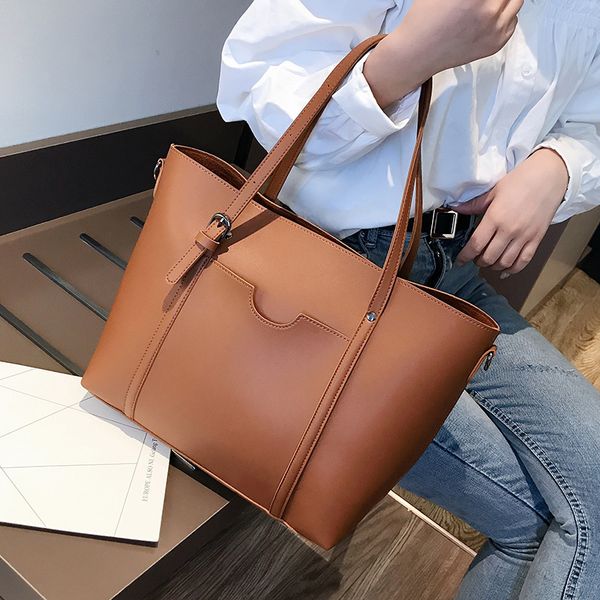 

2019 big women handbag leather women shoulder bags designer women messenger bags ladies casual tote bags sac a main