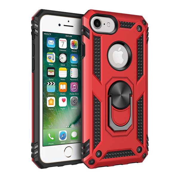 

2019 fast shipping military grade for iphone 7 defender case defender kickstand phone case car mount finger ring for iphone x case