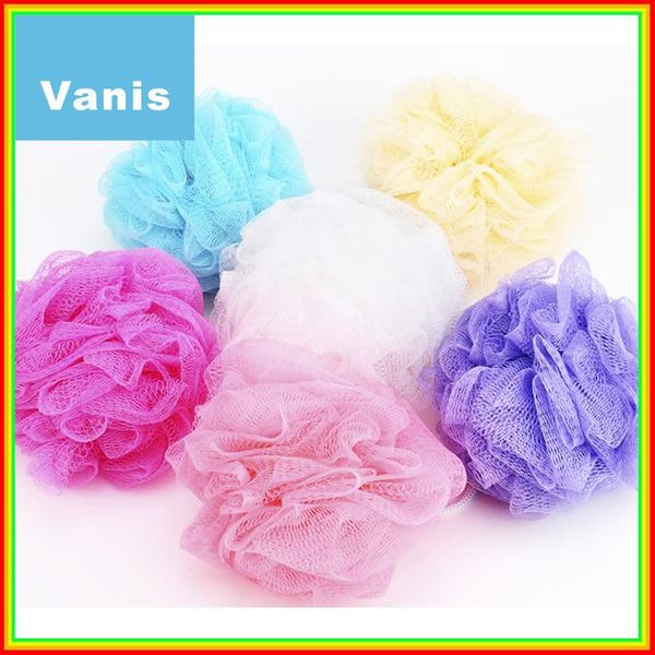 All'ingrosso-all'ingrosso Multicolor Senior Supper Soft Bath Ball Body Brush Bathsite Wash Flower Cleaning per Baby Kid Shower Sponge Puff