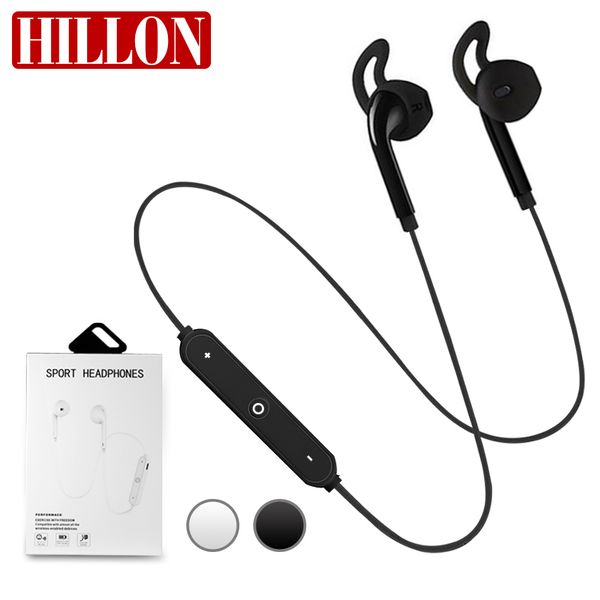 

For 6 wirele bluetooth headphone tereo cellphone with mic in ear head et tereo ound earbud for outdoor port running in retail box