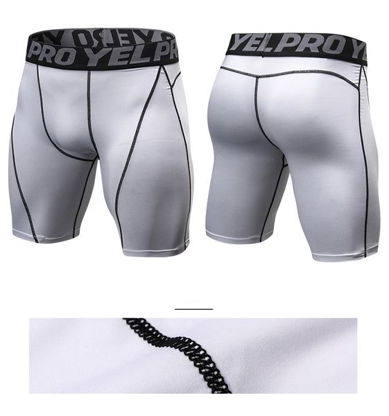 

fitness shorts summer double mens shorts fitness bodybuilding breathable quick drying short gyms men casual joggers knee length pants, Black;blue