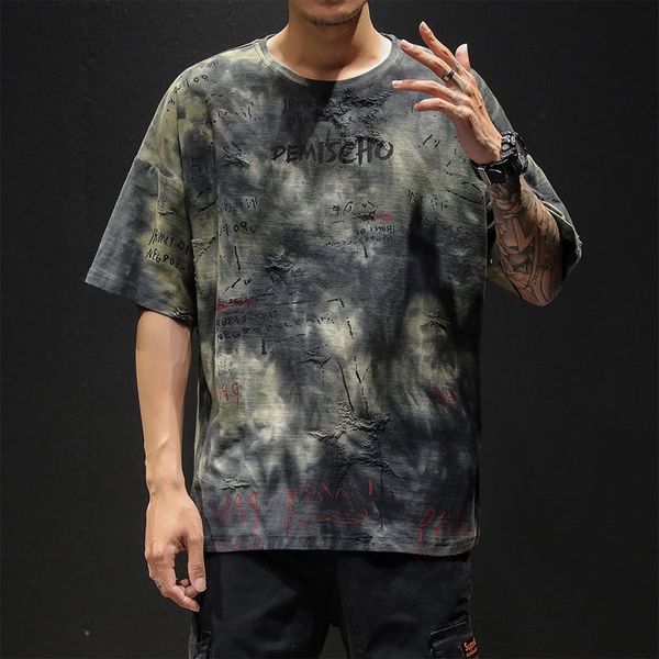 

summer mens new men t-shirt camiseta camouflage printing mens t shirt fashion tide brand casual tee shirt homme man t, White;black
