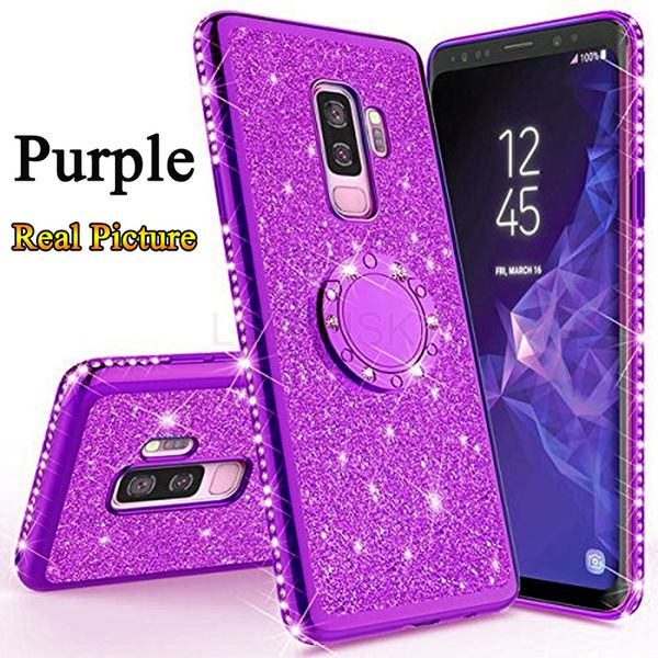 

Роскошная обшивка Bling Diamond Силиконовая задняя крышка для Samsung Galaxy S9 S8 A7 A6 A8 Plus 2018 Note