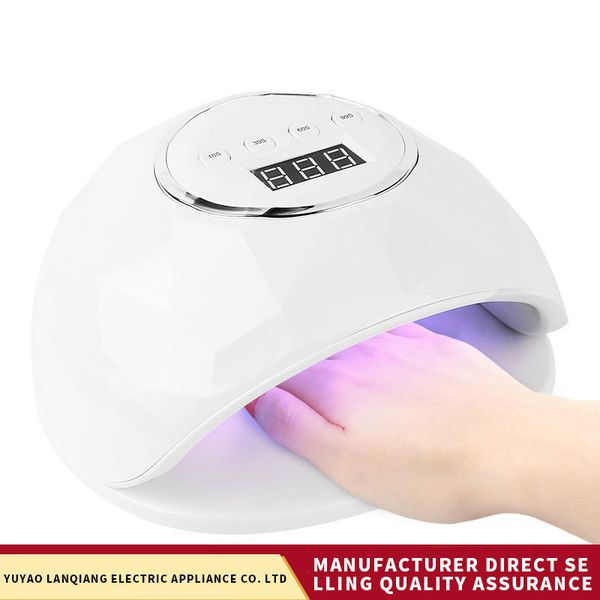 

led nail lamp uv lamp nail dryer for all gels polish manicure lcd display sun light infrared timer 86w