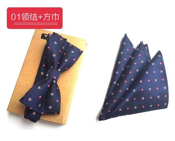 

scst brand gravata new paisley print men's slim necktie mens silk ties for men handkerchief with bow tie match 2pcs set a058, Black;gray