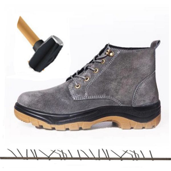 

genuine leather army tactical boots men work safety shoes high waterproof non-slip trekking sneakers men shoes zapatillas hombre, Black