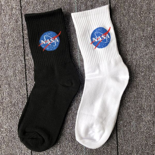 

NASA Mens Designer Athletic Sock Summer Sports Letters Print Mens Underwear Fashion Skateboard Relaxed Mens Socks