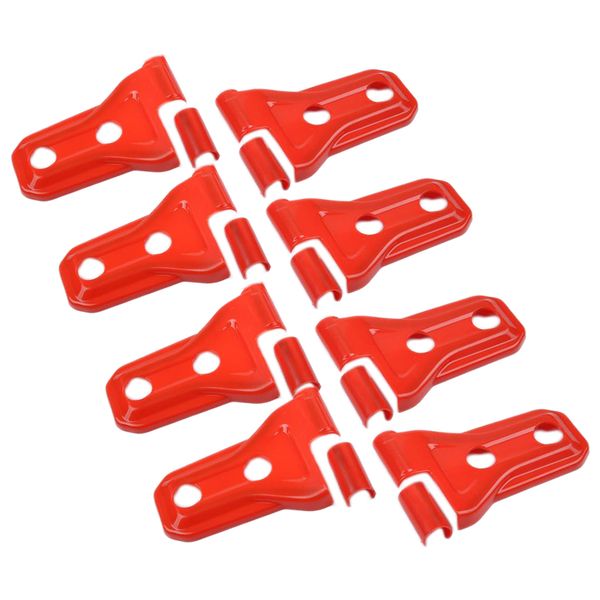 

red door hinges 8pcs trim for 2007-2017 jeep wrangler jl 4d 07-18