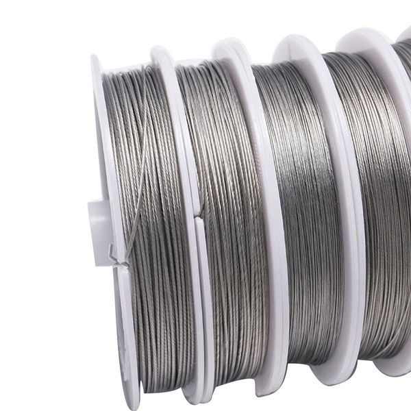 

diy making stainless steel wire 0.3/0.35/0.38/0.45/0.5/0.6/0.7/0.8mm never fade wire cord line handmade jewelry, Blue;slivery