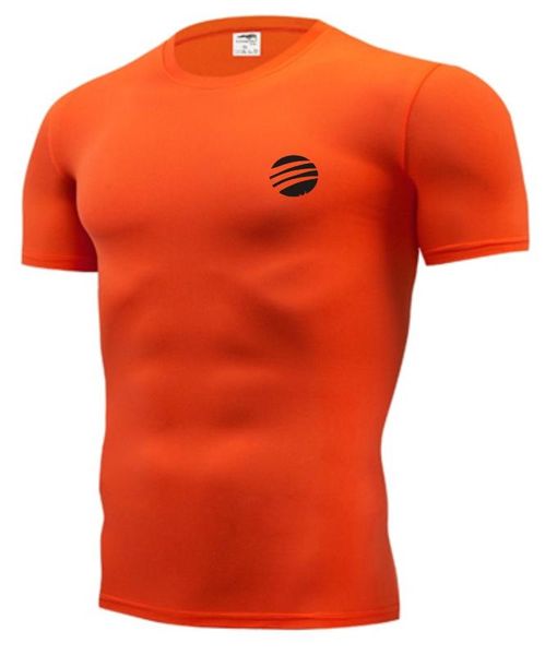 

men sport running shirts sportswear men short sleeve fitness sport shirt quick dry workout t-shirt gym t-shirts muscle t-shirt, Black;blue