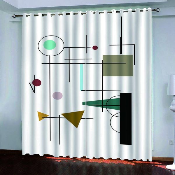 

custom 2020 blackout window curtains living room bedroom kitchen kids room modern geometric 3d curtains cortinas cocina