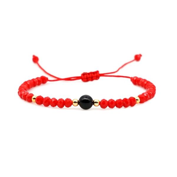 

go2boho браслет женщины ювелирные изделия кристалл бисер браслеты летняя мода ручной работы bijoux femme красный pulseras mujer moda 2020 ar, Black