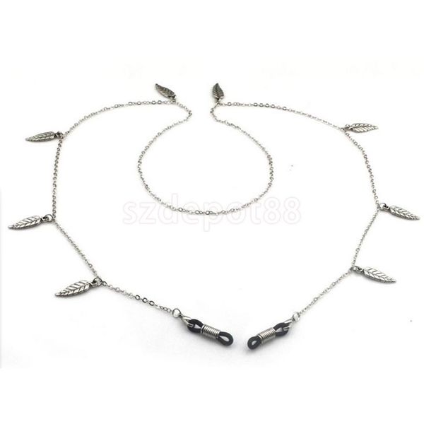 

sunglasses lanyard strap necklace metal eyeglass glasses chain cord silver