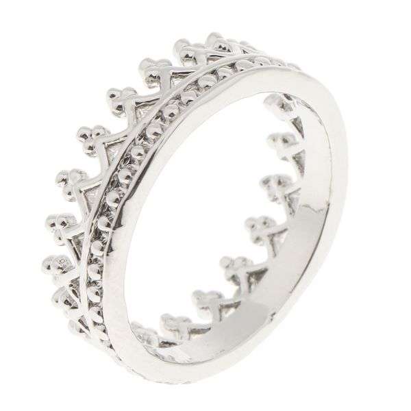 

gold/silver tone crown ring for men women classic fashion jewelry, Golden;silver