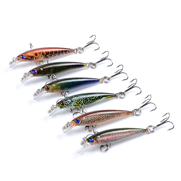 

east rain painted suspension 5cm 2.2g 3pcs bait freshwater saltwater fishing lure sp minnow artificial hard bait ing