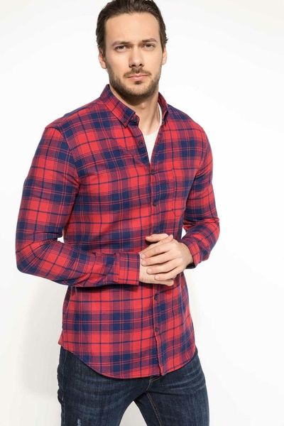 

defacto man long sleeve shirt-i3702az17wn, White;black