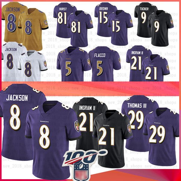 

Baltimore 8 lamar jack on raven football jer ey 21 mark ingram ll 15 marqui e brown 29 earl thoma 81 hayden hur t 9 ju tin tucker