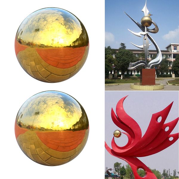 

2pcs -304 stainless steel gazing ball seamless mirror balls sphere