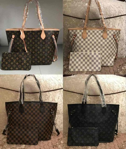 

09 lv louis vuitton neverfull leather handbags new women messenger bags big tote michael shoulder bag clutch messenger bag