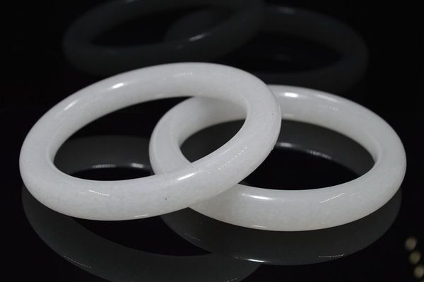 Natural Chinese jade hand-carved bracelet,beautiful bangle 61mm