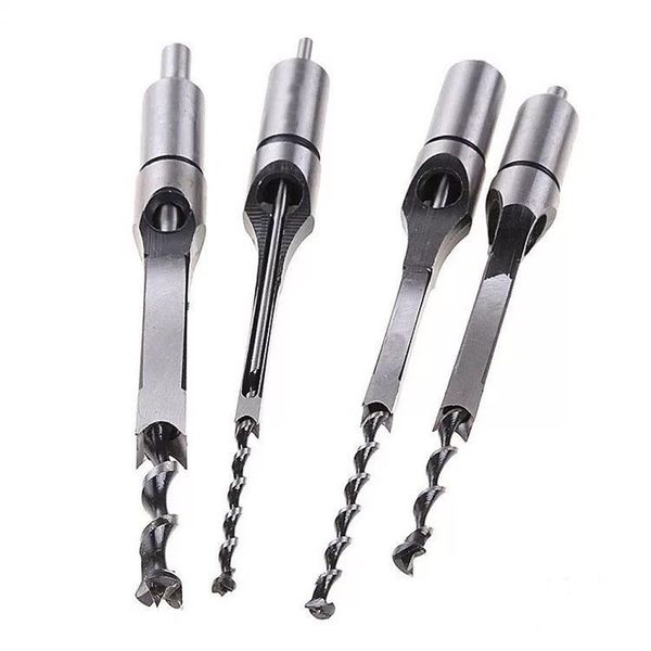 

hss square hole saw mortise chisel wood drill bit with twist drill