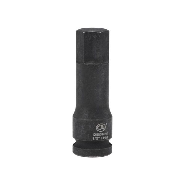 

uxcell 1/2-inch drive x 18mm impact hex bit socket, metric 3" length, cr-mo