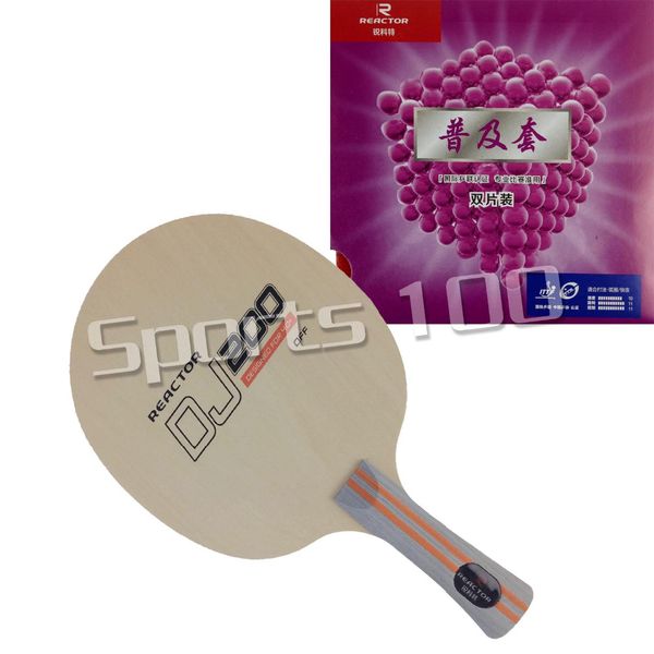 

table tennis racket reactor dj200 table tennis blade with 2pieces corbor pingpong rubber