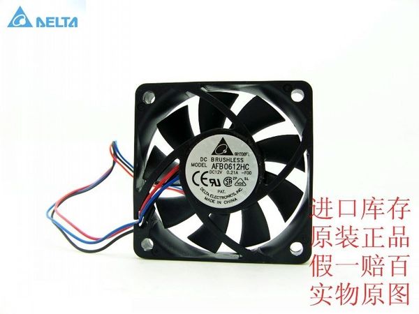 

delta 6013 6cm 60mm fan double ball afb0612hc -f00 0.21a