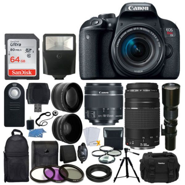 

New canon eo rebel t6 d lr camera with 18 55mm i ii len bundle canon ef 75 300mm f 4 5 6