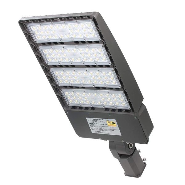 US Stock LED Parking Luci 300W 39000LM LED Shoebox Pole Lights Apparecchio con fotocellula 5000K IP65 AC 100-277V