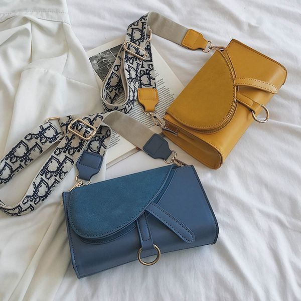 

women's small square bag autumn and winter 2019 new korean style versatile broadband cross body frosted fashion women's handbag