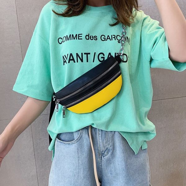 

casual color belt bag big bum bag waist pu girls streetwear women travel travel adjustable pouch fanny