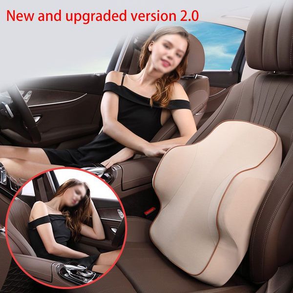 

1pcs car auto seat supports pillow back lumbar cushion headrest neck support memory foam lower back pain orthopedics body pillow