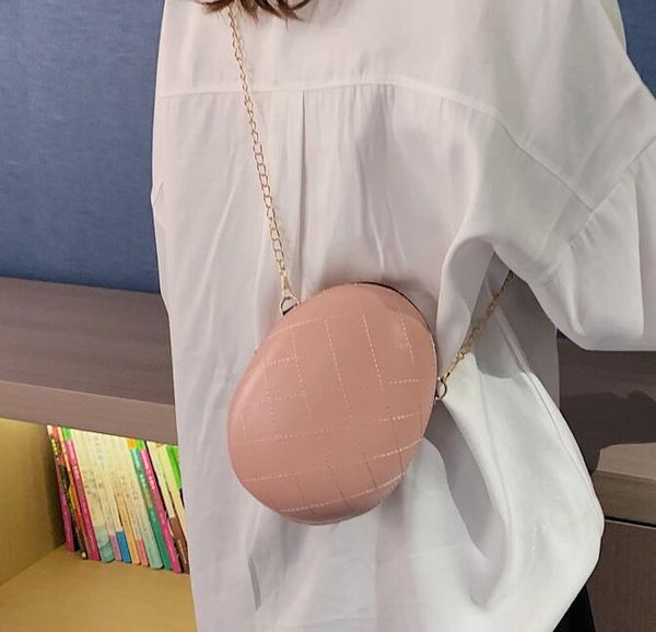 

designer lolita style mini lipstick bag luxury oval check small bag fashion small chain crossbody bag new style lady