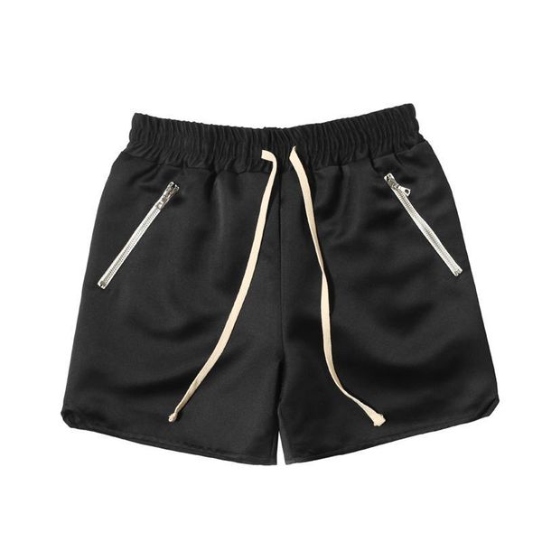 

top 20ss arn0defrance шорты high street drawstring брюки винтаж эластичный пояс открытый инструмент короткие брюки спортивные повседневные ш, Black