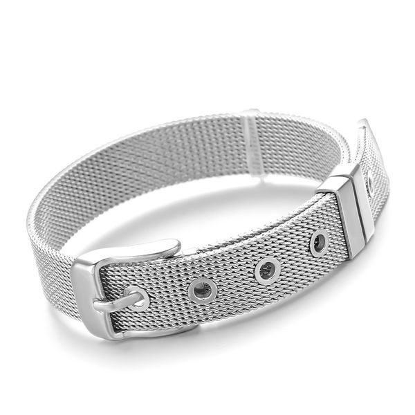 

leather bracelets silver stainless steel button men bracelet on hand couple bracelet for women male accessories fashion jewelry, Black