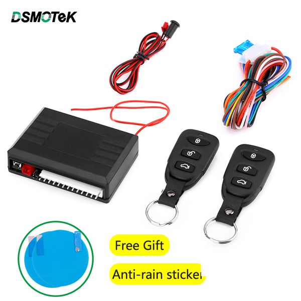 

dsmotek new 433.92mhz car keyless entry system dc 12v auto remote central lock/unlock kit car trunk release alarm system control