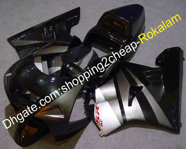 Für Honda Cowling NSR250R MC21 1990 1991 1992 1993 NSR 250 R 90 91 92 93 Motorrad Aftermarket Kit schwarz Verkleidung (Spritzguss)