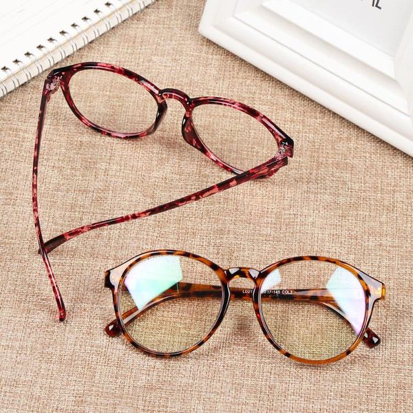 

sunglasses 2021 women men retro round leopard lens glasses plastic frame optical eyeglass spectacles eyeglasses vintage, White;black