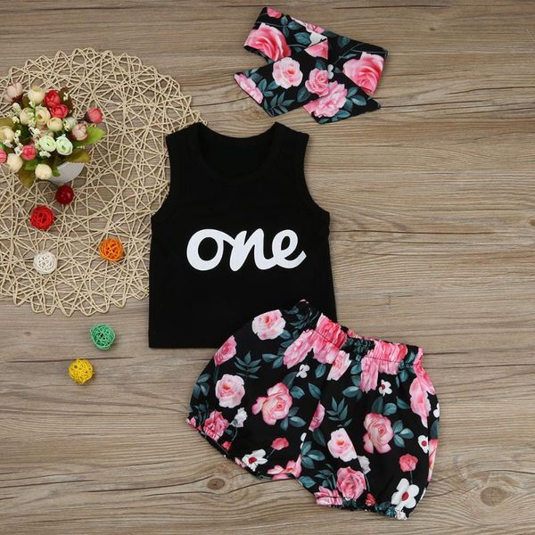 

muqgew мода новорожденных девочек 3шт наряды одежда письмо печати рукавов футболки топы + печать короткие брюки+оголовье набор roupa menina, White